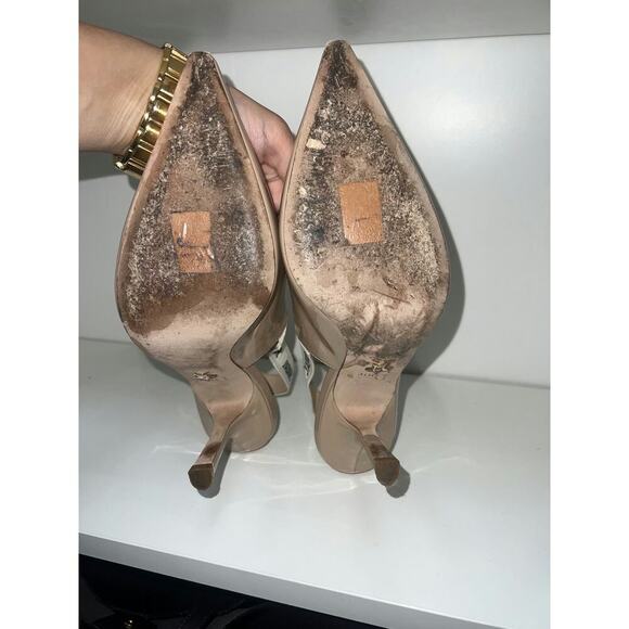 Dior Patent Nude Leather Slingback Pumps - Size 41 - Picture 5 of 5